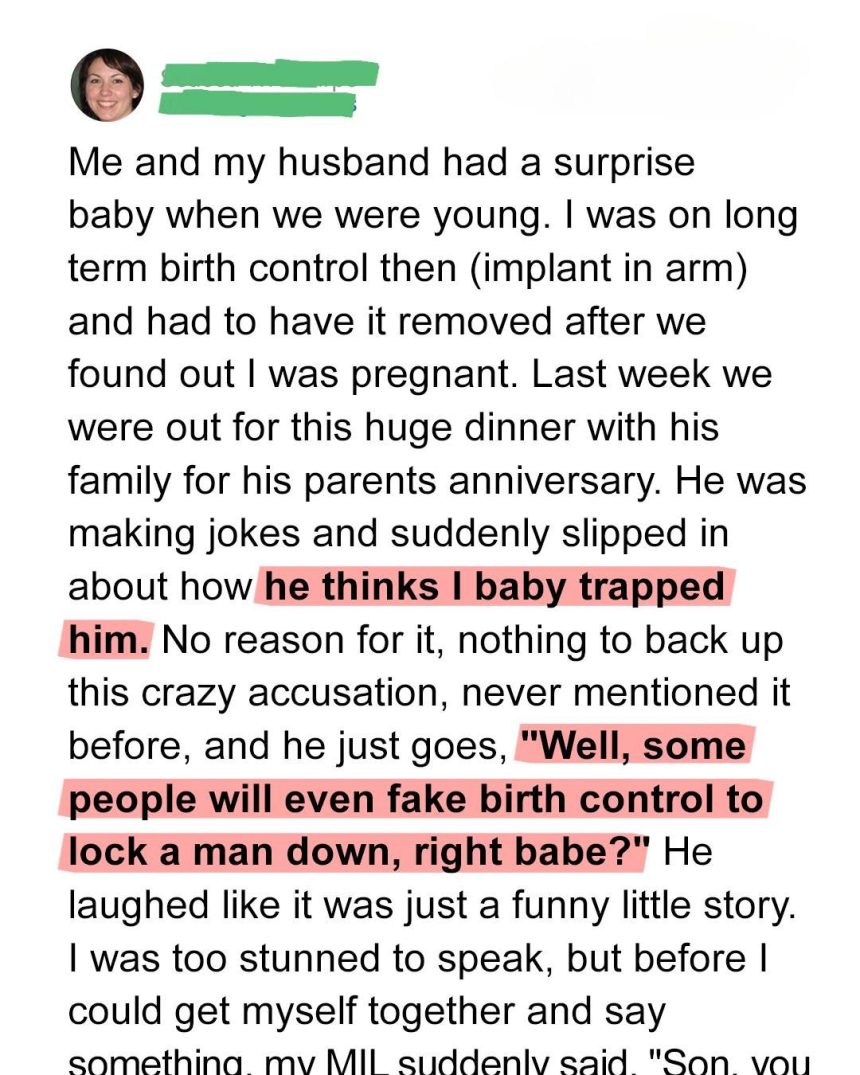 My Husband Claimed I Baby‑Trapped Him — My MIL’s Response Left Everyone Stunned 1 Usa People My Husband Claimed I Baby‑Trapped Him — My MIL’s Response Left Everyone Stunned