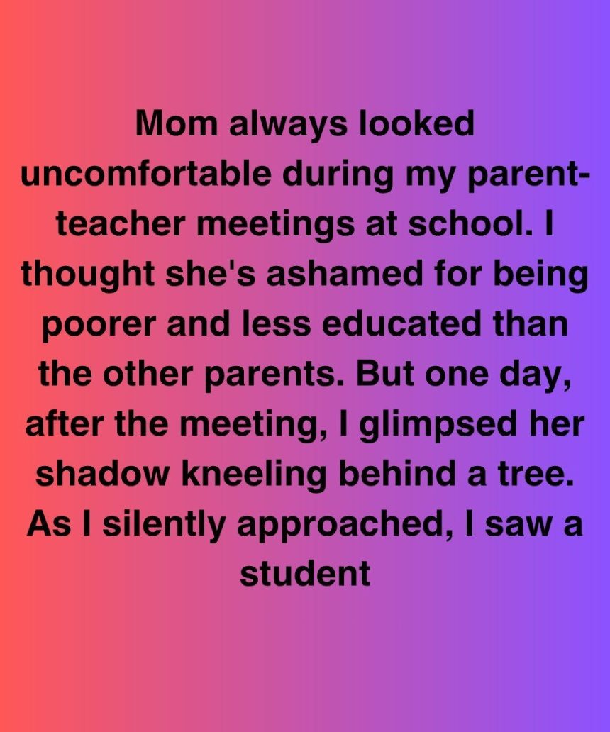 The Secret Behind My Mother’s Nervous Smiles At School