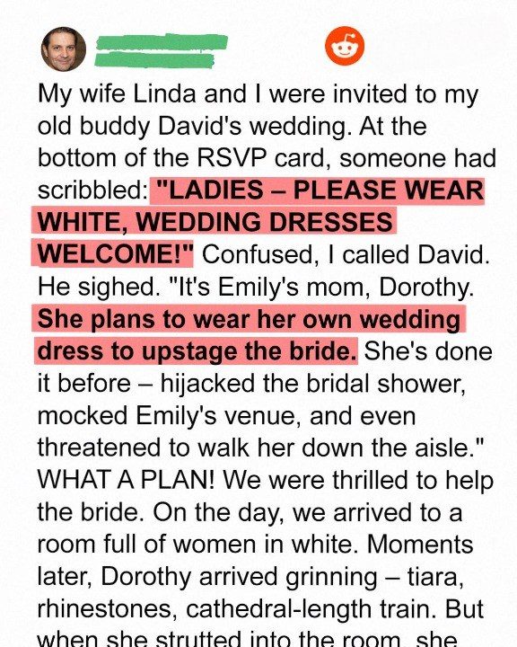Bold Mother Tries to Upstage Daughter by Wearing a White Gown to Her Wedding – But the Bride Has the Perfect Countermove