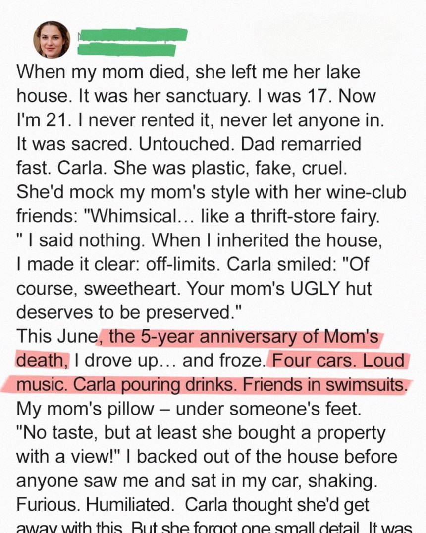 My Stepmom Took Over My Lake House for a Party — Karma Got to Her First