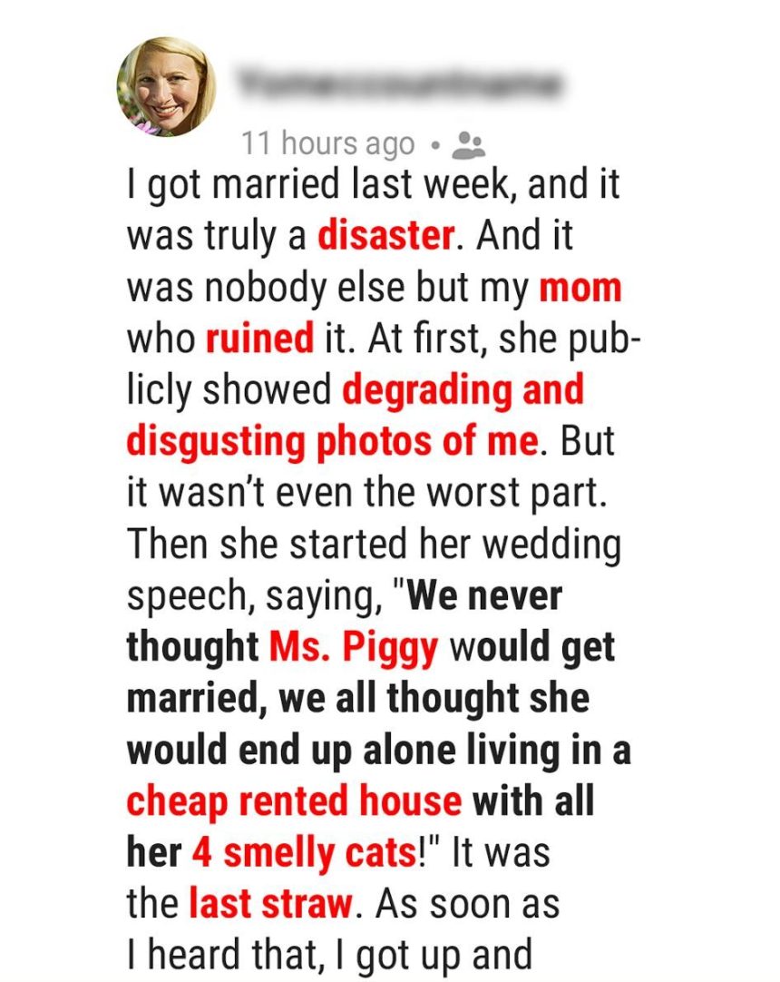 My Mother Humiliated Me At My Own Wedding—But The Real Payback Came Later