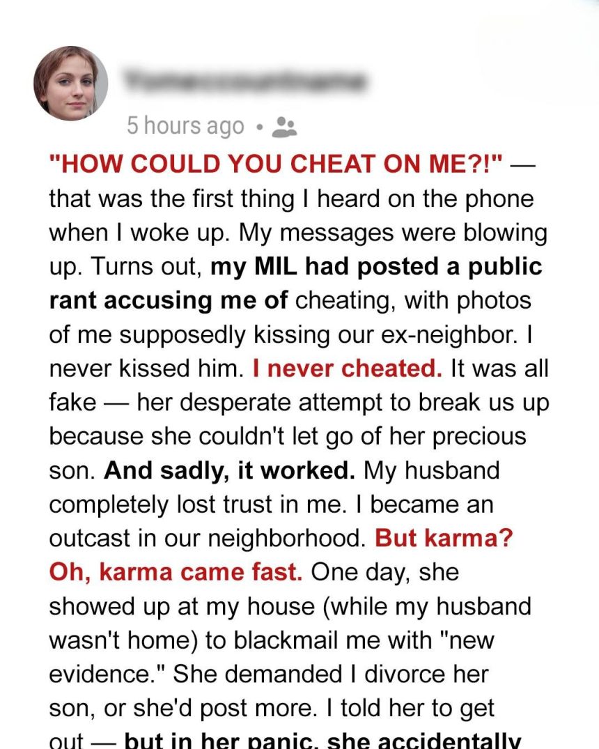 She Smeared Me on Social Media and Nearly Broke My Marriage—Then Karma Stepped In 1 Usa People She Smeared Me on Social Media and Nearly Broke My Marriage—Then Karma Stepped In