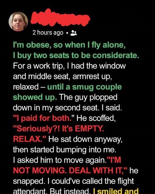 Entitled Couple Stole the Airplane Seat I Paid For—So I Gave Them Turbulence They Deserved