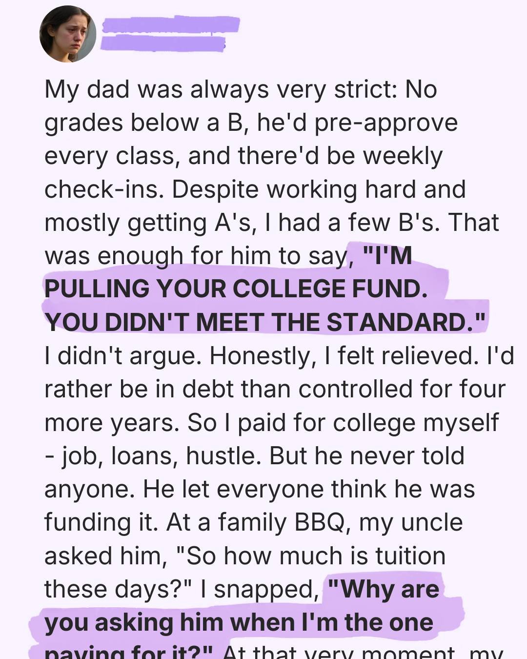 My Dad Canceled My Future Over One B—So I Exposed the Truth in Front of the Whole Family