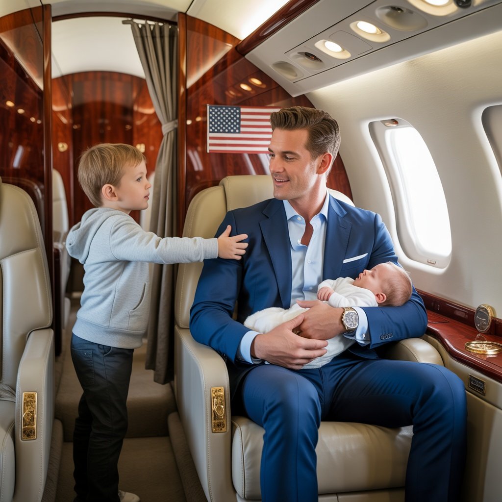 A Billionaire’s Baby Wouldn’t Stop Crying on the Plane — Until a Boy Did the Unimaginable The crying began before the plane even left the ground.
