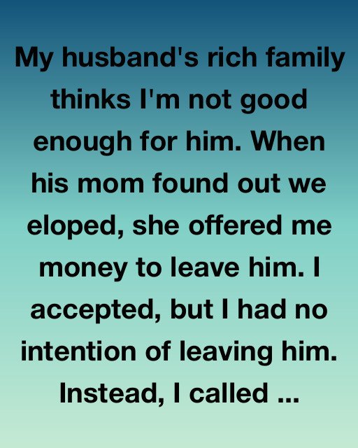 My Husband’s Mother Offered Me Money To Leave Him—So I Took It And Did This Instead