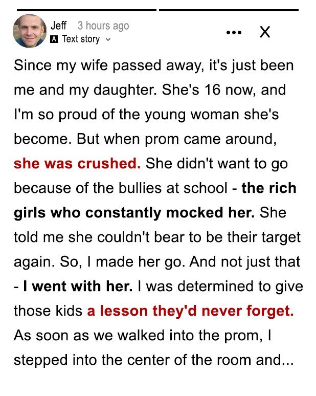 My Daughter Refused to Go to Prom Because of Her Bullies — We Went together and Taught Them a Lesson They’ll Never Forget
