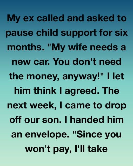 The Car, The Envelope, and My Son