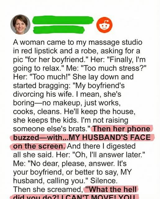 The Woman My Husband Is Cheating With Booked a Massage With Me—Without Knowing I’m His Wife