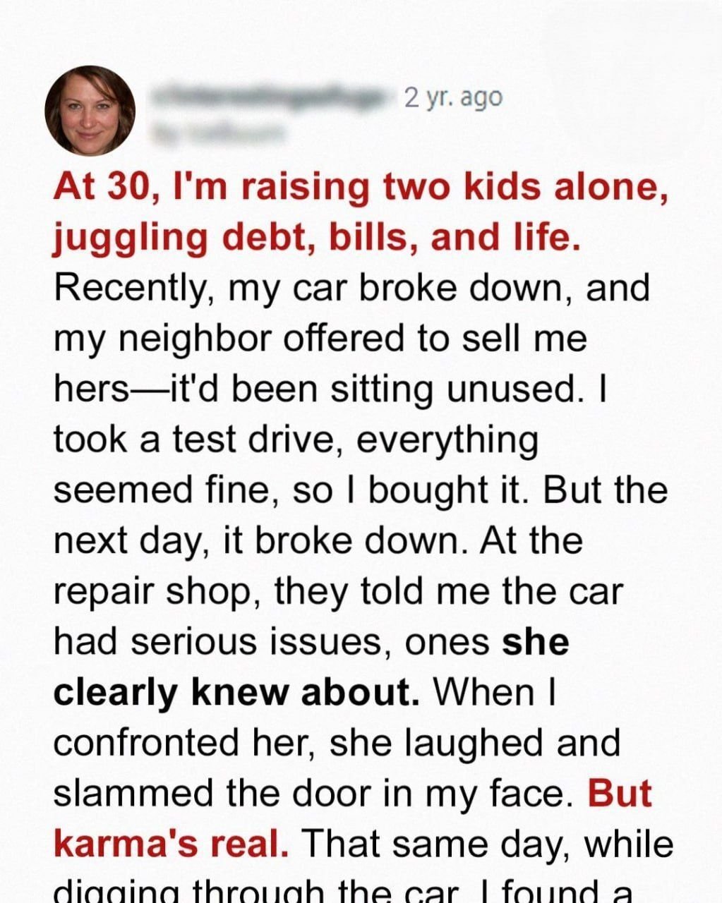 My Neighbor Sold Me a Car with a Hidden Issue — What Happened Next Was Totally Unexpected