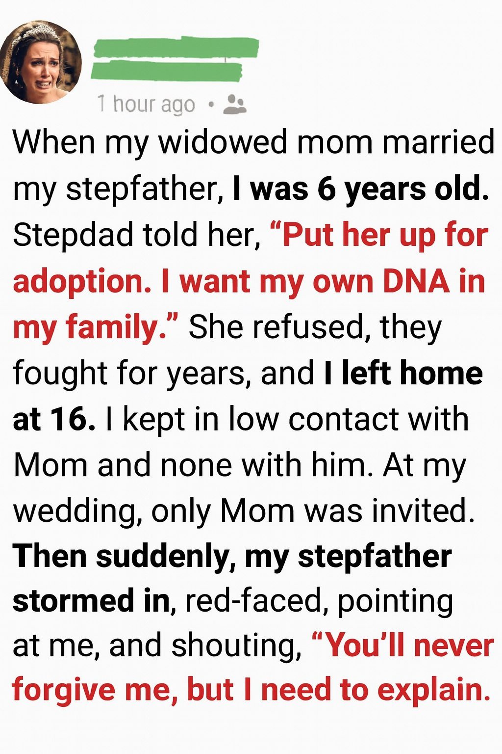 My Stepfather Crashed My Wedding — Then Revealed a Secret That Changed Everything