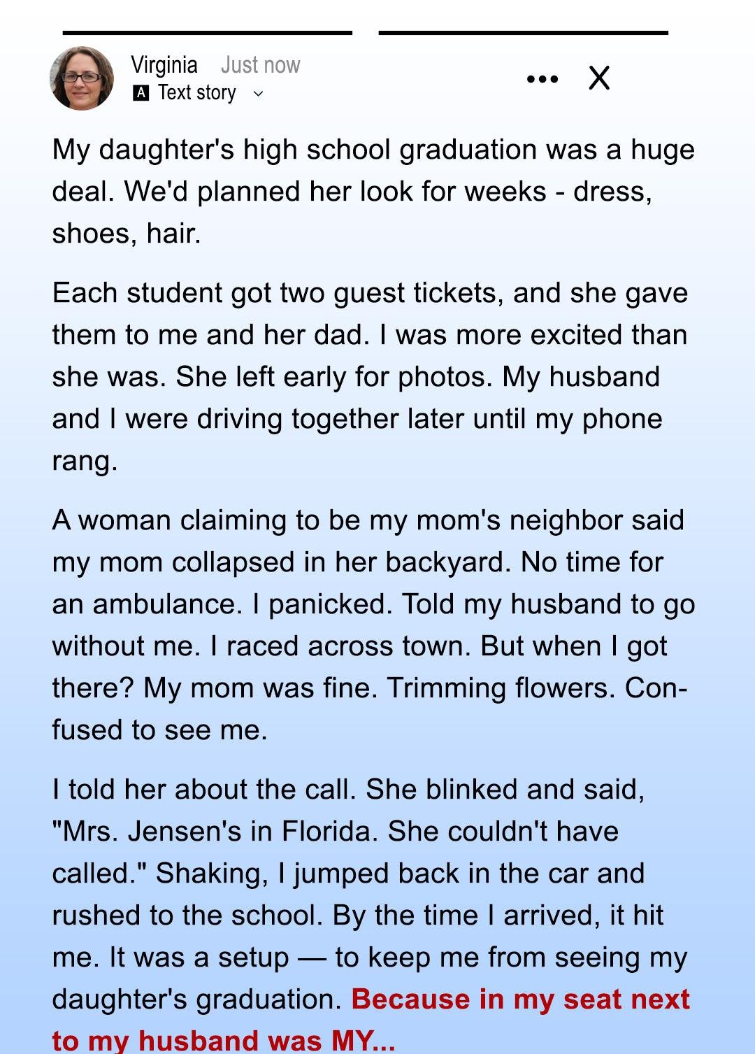 I Rushed to My Daughter’s Graduation – But I Ended Up Being Shut Out