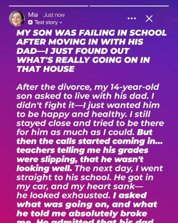 My Son Is Failing School After Moving in with His Dad — I Just Found Out What’s Really Going on in That House