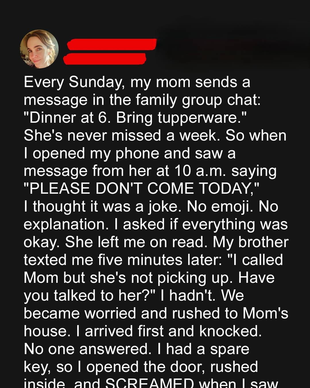 The Text That Ended Our Sunday Dinners — And Uncovered a Shocking Secret