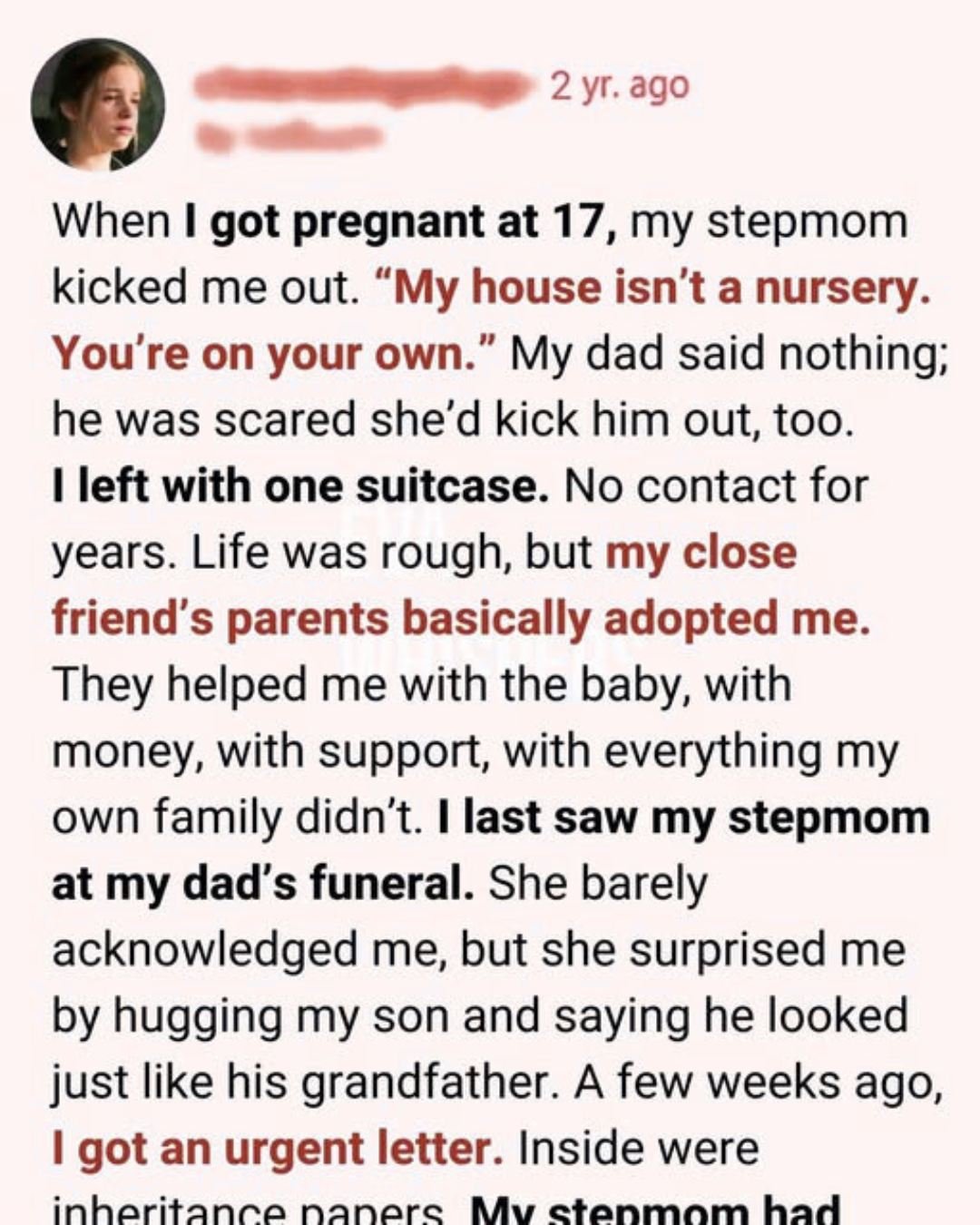 My Stepmom Kicked Me Out at 17 for Being Pregnant — Years Later, One Letter Rewrote My Life