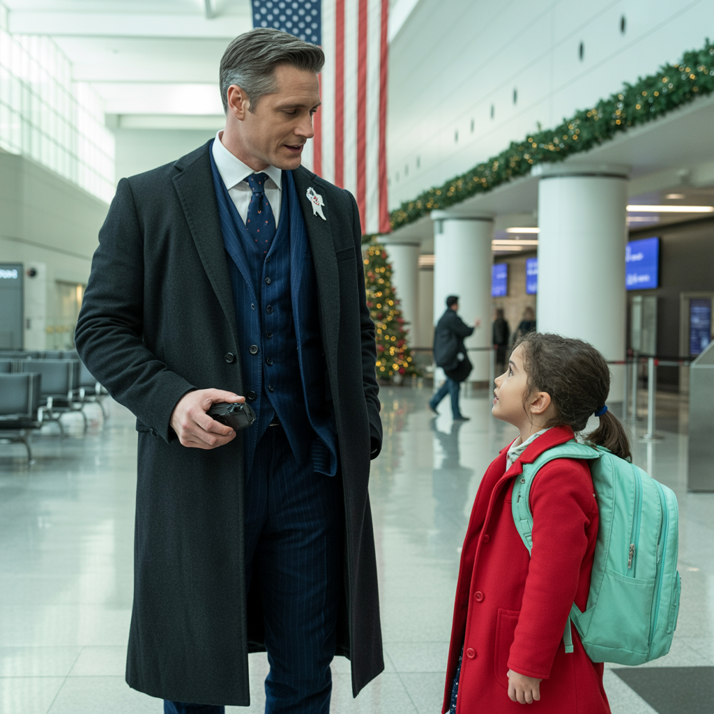 “Are You Lost Too, Mister?” The Little Girl Asked The Ceo Sitting Alone By The Airport Window.