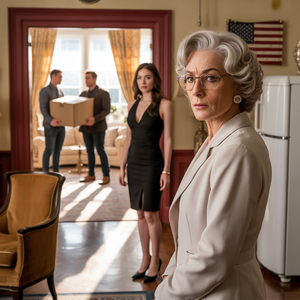 What I want, I’m going to take. I give the orders here.” Lauren said it like a rule carved into the wall, already in my cabinets, sliding my dishes into cardboard boxes in my quiet Ohio kitchen—no asking, no eye contact, just fast, confident packing like the house had been waiting for her.