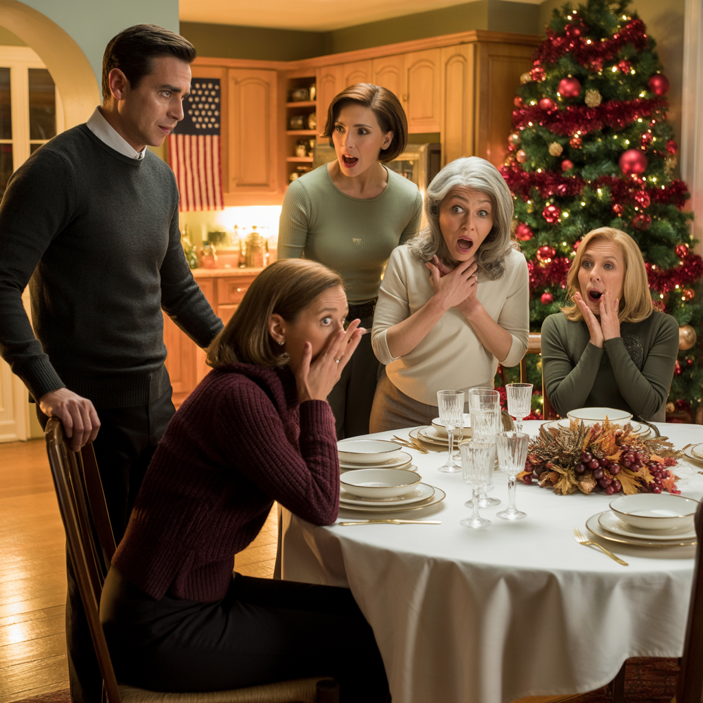 My stepdad pushed me at the Christmas table and said, “This seat belongs to my real daughter, get out.” I fell to the ground in front of the whole family, but what he didn’t know was that very night I would change his life forever. When he woke up the next morning… — 47 missed calls.