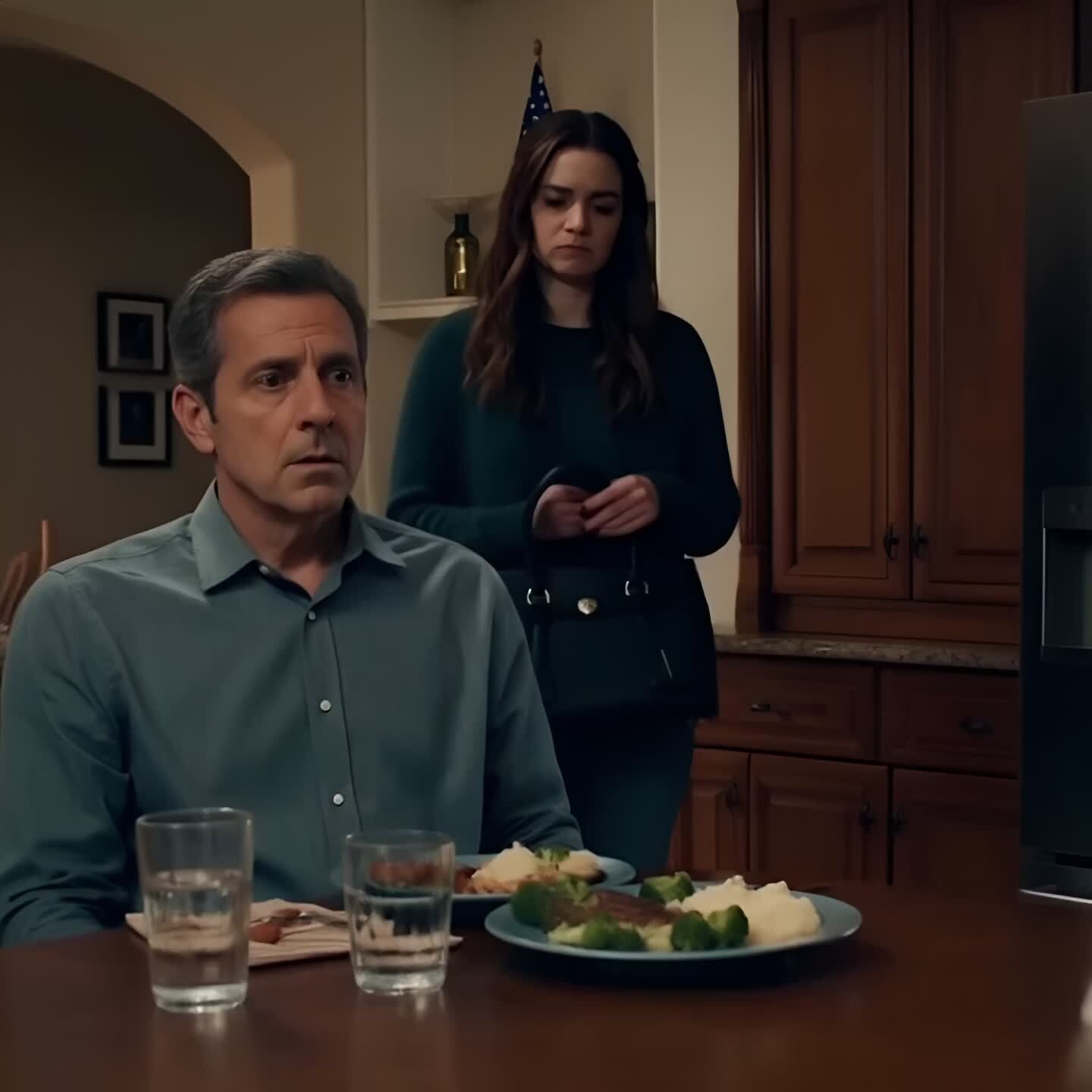 During dinner, my wealthy son suddenly asked, ‘Dad, why don’t you live in the house I bought for you?’ I froze: ‘What house? I never received any house.’ He turned to look at my daughter. She immediately jumped up from her chair and left.