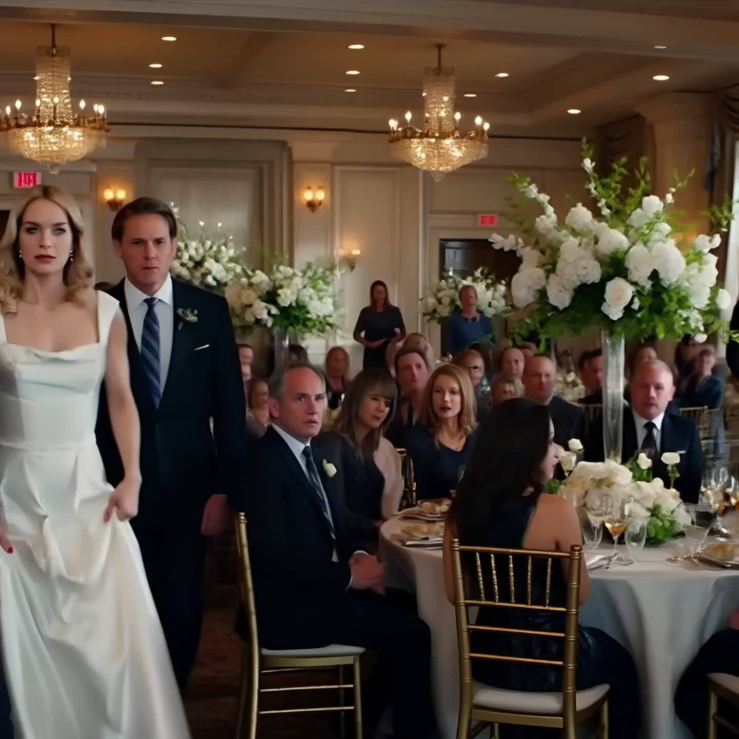 At my wedding, my son and daughter-in-law deliberately tried to ᴇᴍbaʀʀaѕѕ my new husband in front of 400 guests: ‘This is my stepfather? Really can’t believe it.’ The whole hall burst out laughing. That was until my husband’s bodyguards showed up and everything completely changed.