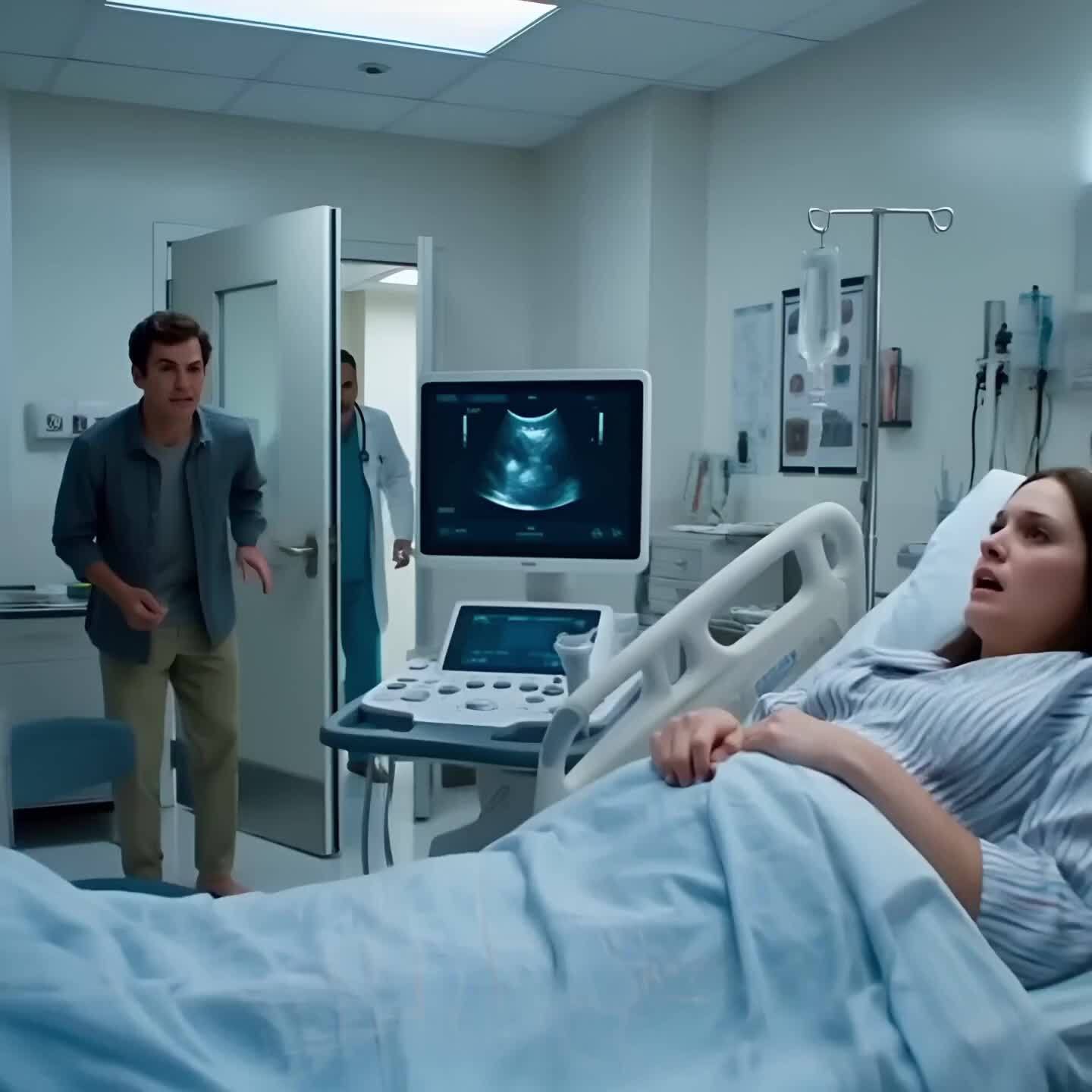 “The doctor dropped the ultrasound probe and RAN out of the room screaming while doing my wife’s ultrasound. I looked at the screen to see my baby… but what I saw made me jump out of bed and run barefoot into the street immediately…”