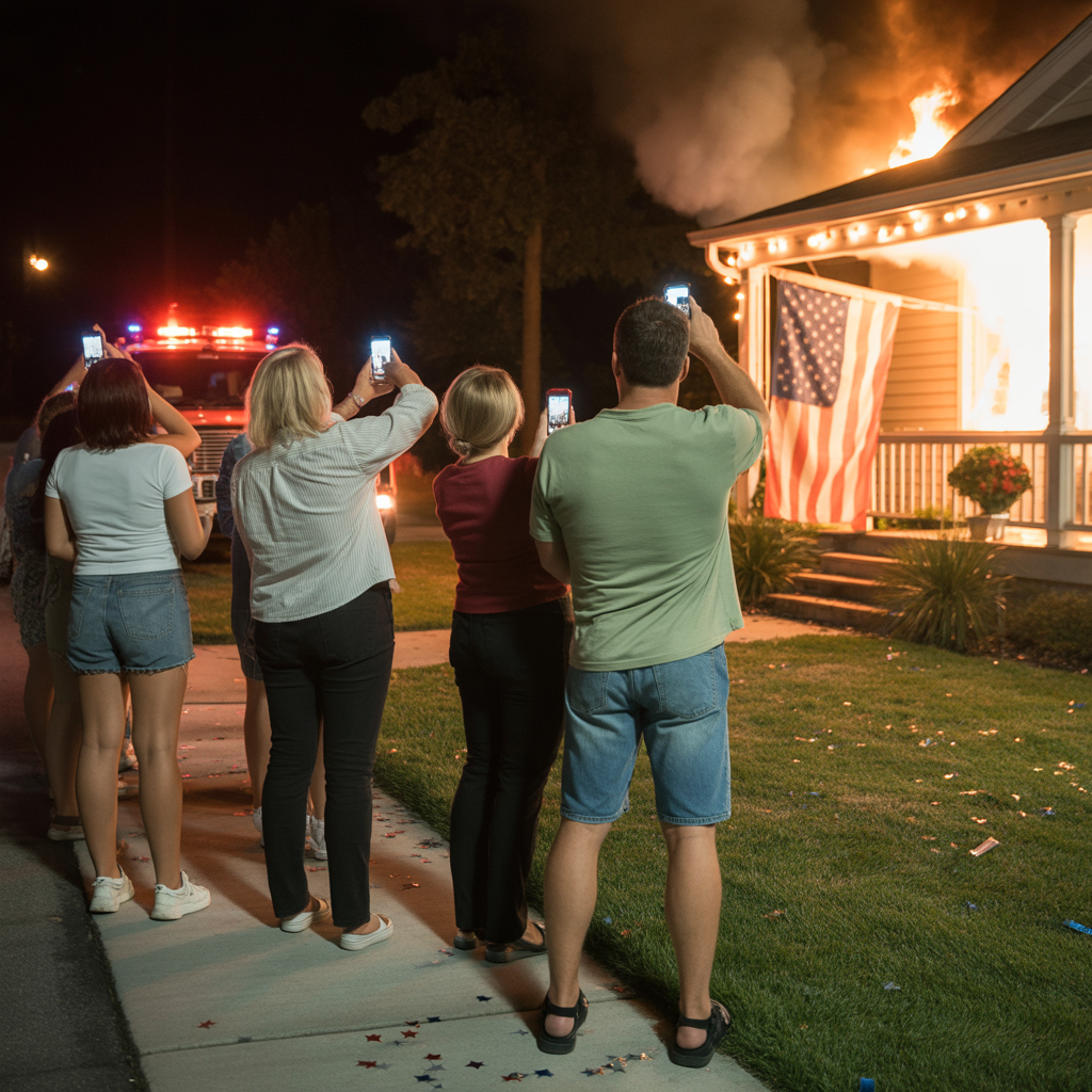When My House Burned Down, My Family Showed Up—Not To Help, But To Watch. My Mom Smirked And Said, “Well, That’s What Happens,” And My Dad Added, “You Brought This On Yourself.” They Even Posed For Photos In Front Of What Was Left. I Didn’t Argue. I Didn’t Beg. I Turned Around And Walked Away. One Year Later, I Made A Move They Never Saw Coming—And Now They’re The Ones Calling, Because Everything They Depended On Is Suddenly Gone…