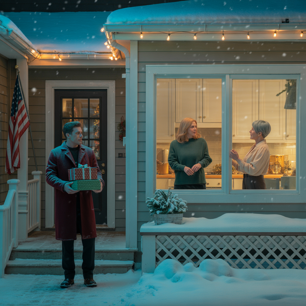 I Arrived Early To My In-Laws’ Christmas Party And Heard My Wife Giggling In The Next Room: “I’m Three Weeks Pregnant—With My Boss’s Baby!” I Didn’t Confront Her Or Make A Scene—I Just Kept My Face Calm And Stayed Quiet. Three Weeks Later, I Served The Divorce Papers With Steady Hands, And The Timing Couldn’t Have Been More Perfect… Because Right As She Realized What I’d Done, Federal Investigators Were Escorting Her “Boss” Out In Cuffs.