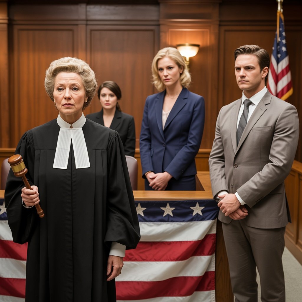 My Daughter-In-Law Smιrkᴇd—ten minutes later, the court clerk said, “Everyone stand and salute Judge Agnes Parker,” and she finally recognized me.