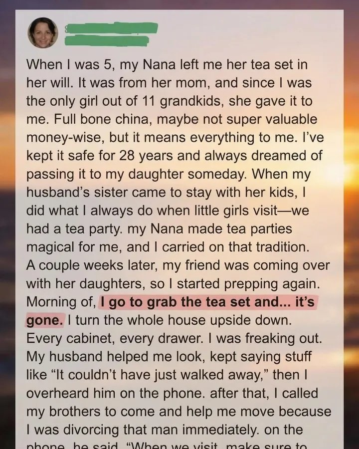 The Day an Heirloom Disappeared and the Truth Appeared