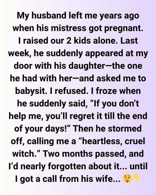 My Husband Chose His Mistress Over Me — Years Later, He Returned With a Child and a Devastating Lie