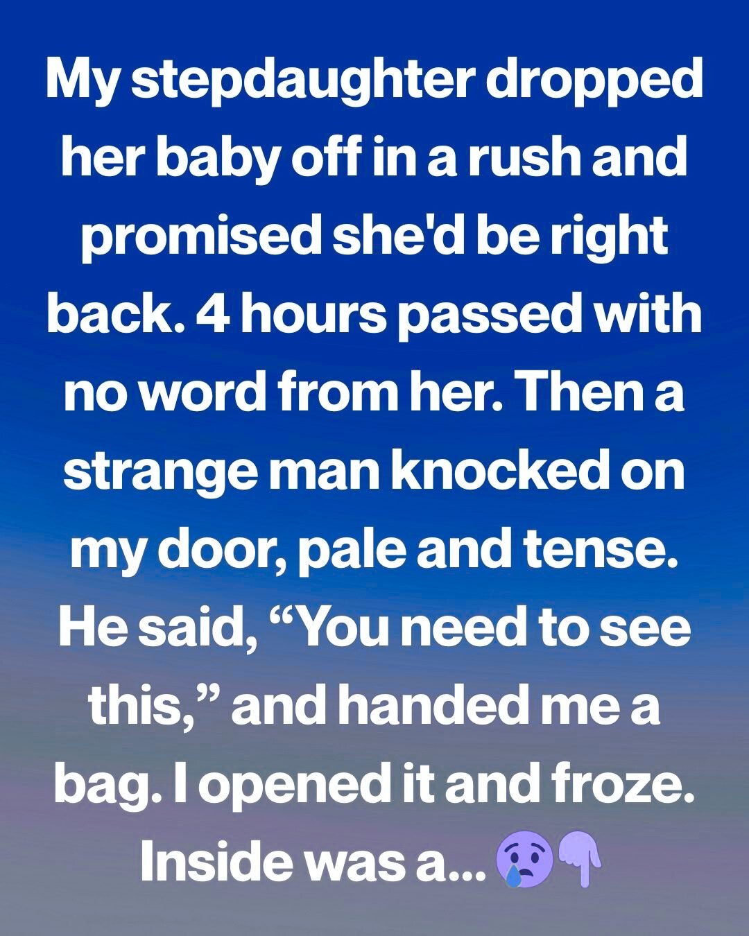 My Stepdaughter Dropped Off Her Baby and Promised She’d Be Right Back—Then a Knock Changed Everything