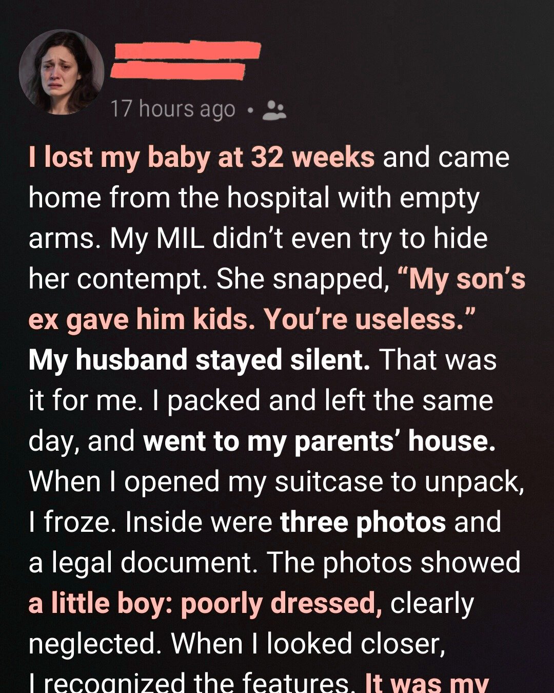 After I Lost My Baby, My Mother-in-Law Kicked Me Out — But Left a Secret I Was Never Meant to See