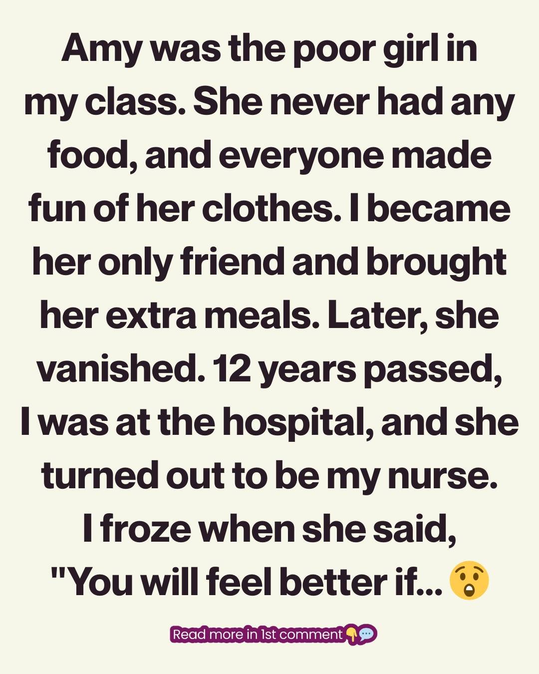 Every School Day, I Shared My Lunch With Her — Years Later, Her Words by the Hospital Bed Destroyed Me