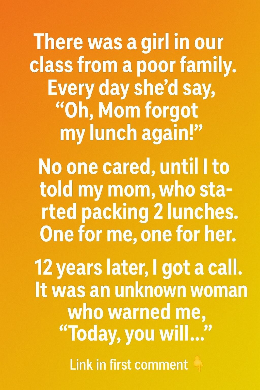 I Thought I Was Just Helping a Girl in School — 12 Years Later, I Learned How Much It Truly Meant