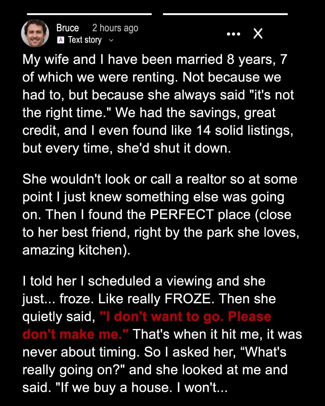 My Wife Refused to Buy a House for Years and Insisted We Keep Renting – Her Reason Left Me Stunned