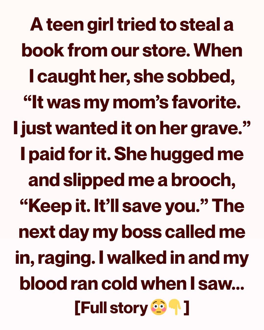 I Let a Girl Steal a Book for Her Mother’s Grave—The Brooch She Slipped Into My Hand Saved Us Both