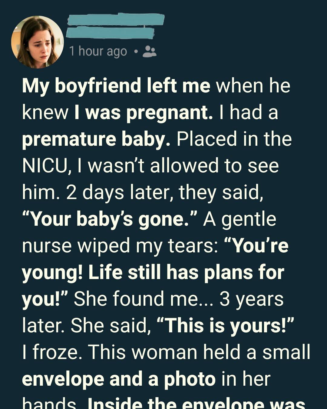 I Lost My Baby at 17 and Walked Out of the Hospital Empty-Handed—Until a Nurse Came Back Into My Life