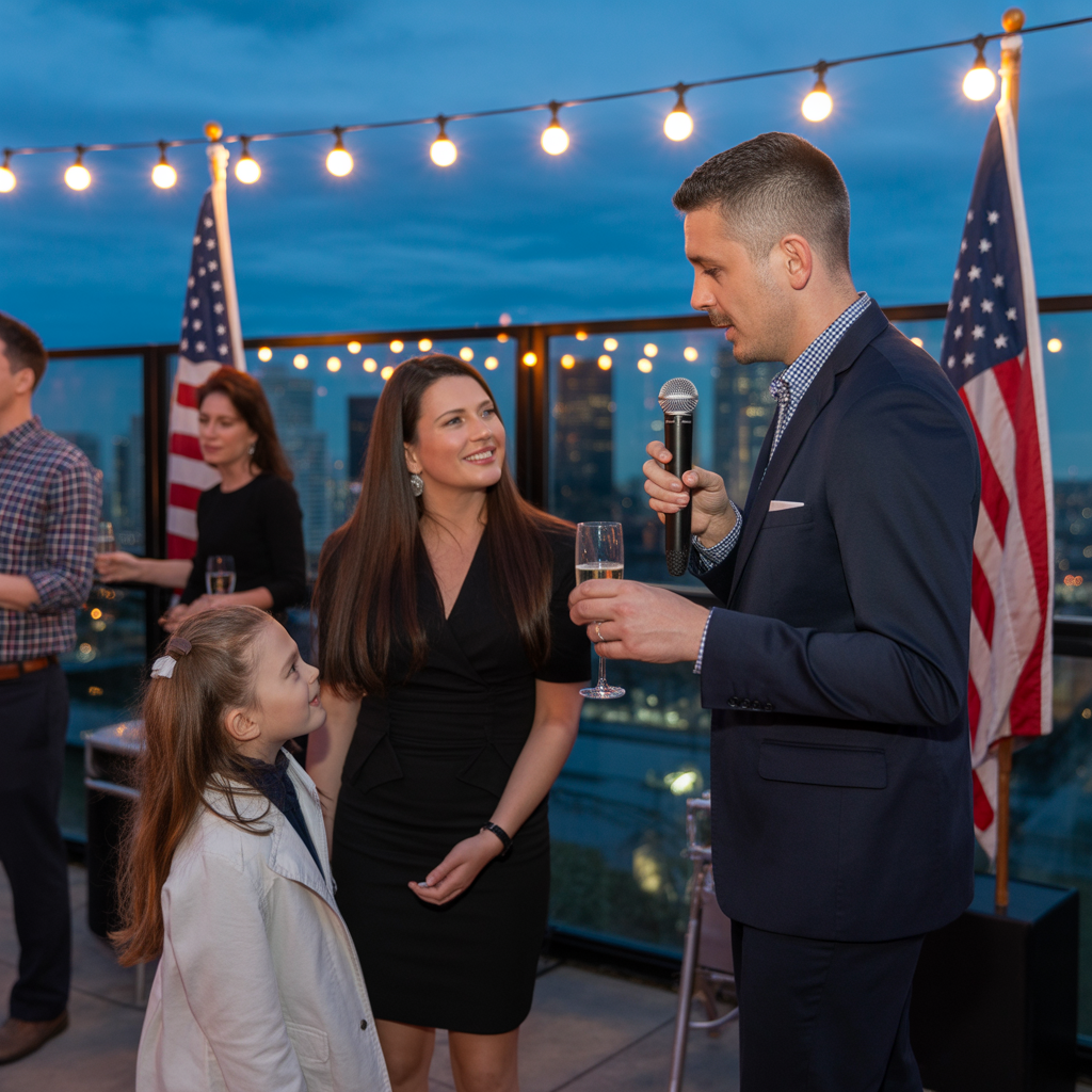 New Year’s Eve. A Rooftop Full Of Friends. My Husband Raised His Glass, Smiled, And Thanked The Woman Who “Stood By Him”… And It Wasn’t Me. The Room Went Silent. My Daughter Looked At Me. No Screaming. No Explanations—Just A Decision Made In Seconds. I Walked Out Without A Scene, But What I Did Next Cost Him Everything… And He Never Saw The Final Move Coming.