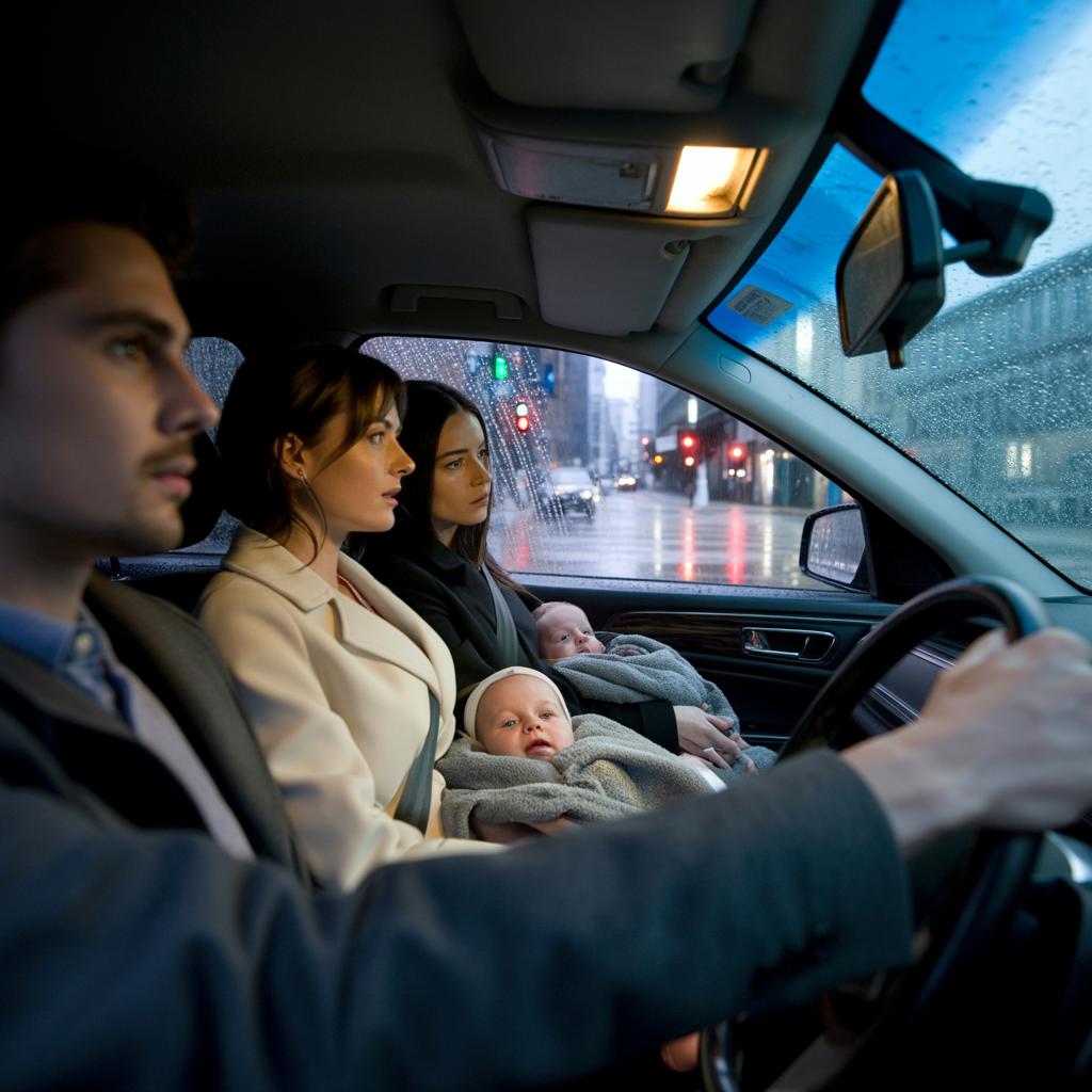 A Billionaire Was Driving His Fiancée Home—Until He Spotted His Ex Crossing The Street… Holding The Hands Of Twins.