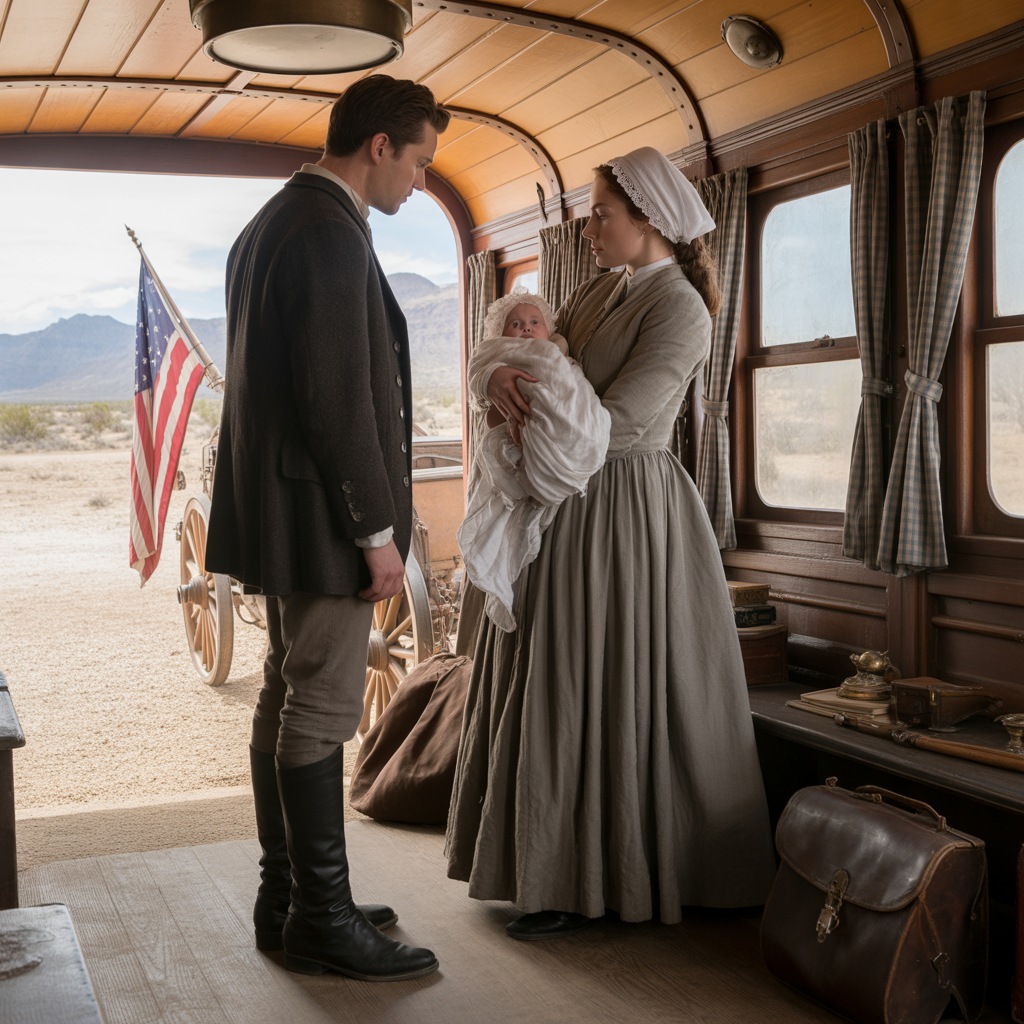 Baby Screamed Nonstop On A Stagecoach Until A Widow Did The Unthinkable For A Rich Cowboy…